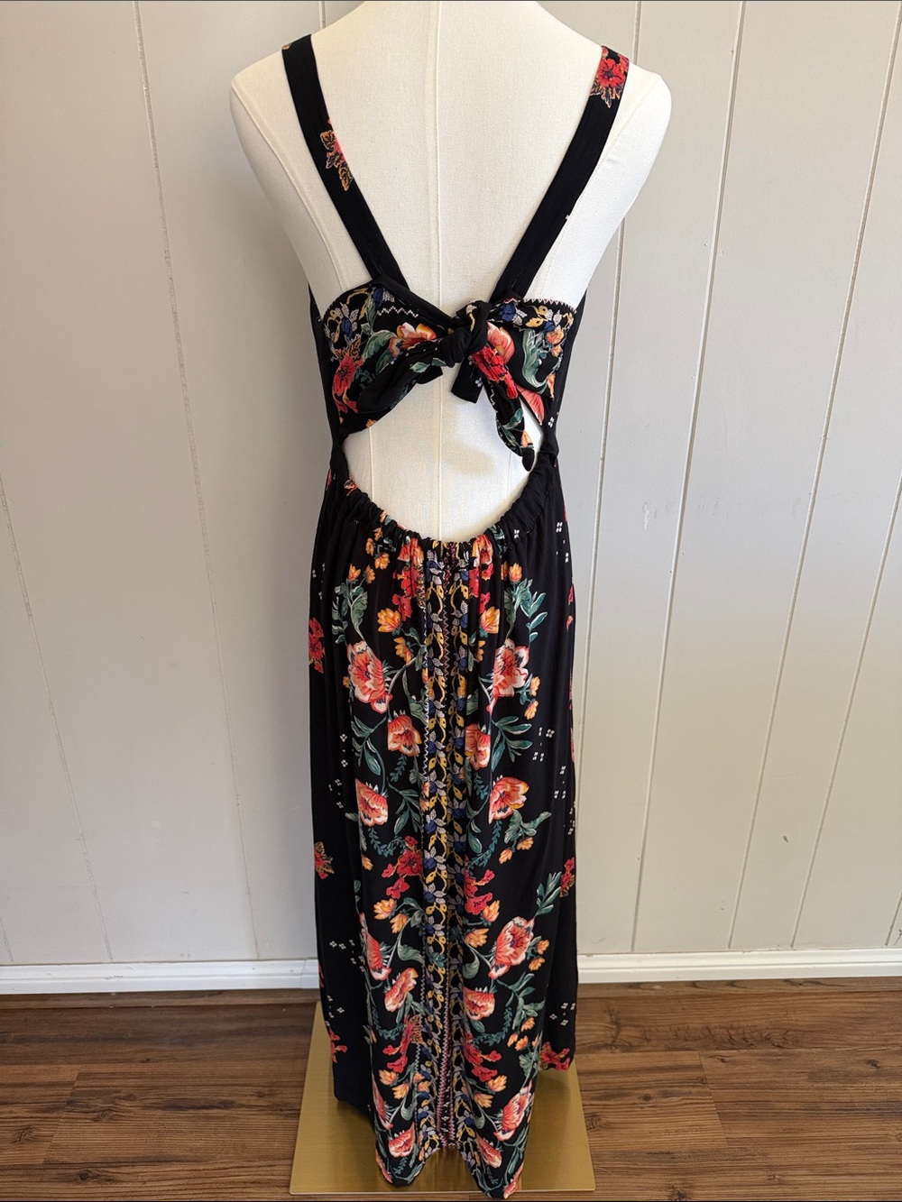 Angie Floral Maxi Dress Medium Boho Festival Whimsical Cottagecore - Picture 4 of 14